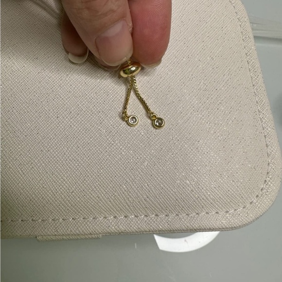 Neiman Marcus 14kt Plated Opal Blue Tennis Bracelet - Picture 4 of 4